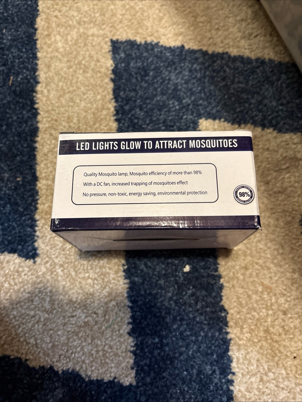 LED Mosquito Trap Lamp - White & Navy Box